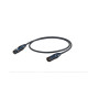 Cavo professionale esoterico bilanciato con connessioni presa volante XLR 3P Neutrik - spina volante XLR 3P Neutrik. Lunghezza: 
