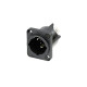 Spina da pannello NEUTRIK “powerCON TRUE1” TOP di potenza 16A (USA: 20A) con contatti terminali piatti da 1/4 “.