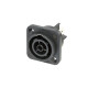 Presa da pannello NEUTRIK “powerCON TRUE1” TOP di potenza 16A (USA: 20A) con contatti terminali piatti da 1/4 “.