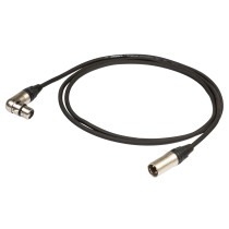 Cavo professionale bilanciato con connessioni presa volante XLR 3P Neutrik ad angolo - spina volante XLR 3P Neutrik/ NC3FRX - HP