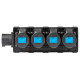 Box di distribuzione elettrica a 4 canali con ingresso spina CEE 16A - 2P+T - IP44 - 230V / uscita 4 x presa CEE 16A- 2P+T - IP4
