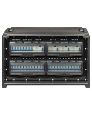 Power box portatile IP55 in materiale plastico antiurto. Dotato di: ingresso con spina diritta CEE 63A - 3P+N+E - IP67 - 400V / 