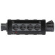 Box di distribuzione elettrica a 4 canali con ingresso spina CEE 16A - 2P+T - IP44 - 230V / uscita 4 x presa Schuko +bivalente U