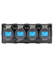 Box di distribuzione elettrica a 4 canali con ingresso spina powerCON NAC3MPXXA POWER IN 20A 250V – con4xpresa CEE 16A - 2P+T - 