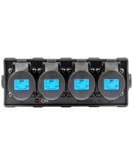 Box di distribuzione elettrica a 4 canali con ingresso spina powerCON TRUE1 NAC3MPXTOP 16A 250V / uscita 4 xpresa CEE 16A - 2P+T