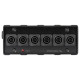 Box di distribuzione elettrica a 6 canali con ingresso spina powerCON TRUE1 NAC3MPXTOP 16A 250V / uscita 6 x presa powerCON TRUE