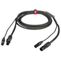 Cavo professionale Combinato DMX + alimentazione per il collegamento di apparati lighting. Lunghezza: 2 metri. Colore disponibil