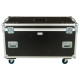 Flight case 120 Professionale multifunzione realizzato in multistrato di pino marino di spessore 9mm. Rivestimento in laminato p
