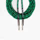 Cavo per strumenti – Jack Mono 6.3 mm / Jack mono 6.3mm. Guaina in PVC e rivestimento esterno a treccia. Diametro esterno 7 mm. 