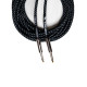 Cavo per strumenti – Jack Mono 6.3 mm / Jack mono 6.3mm. Guaina in PVC e rivestimento esterno a treccia. Diametro esterno 7 mm. 