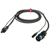 Cavo professionale Combinato DMX + alimentazione per il collegamento di apparati lighting. Lunghezza: 3 metri. Colore disponibil