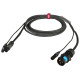 Cavo professionale Combinato DMX + alimentazione per il collegamento di apparati lighting. Lunghezza: 4 metri. Colore disponibil