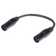 Cavo adattatore DMX per segnale DMX512 per cambio genere con connessioni –  2 x XLR 3 poli spina volante XLR3MVPRON. Lunghezza: 