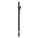 Supporto distanziatore cassa-subwoofer regolabile UNIVERSALE. Realizzato in acciaio con doppia opzione di terminale inferiore: t