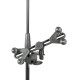 Supporto universale Proel per tablet (7" - 10.1"), realizzato in una robusta combinazione di acciaio, ABS e nylon.