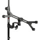 Supporto universale Proel per tablet (10.1" - 14"), realizzato in una robusta combinazione di acciaio, ABS e nylon. Finitura ner
