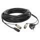 CX02-20  Shuko/XLR F-IEC/XLR M 20m