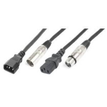 CX09-15 IEC M/XLR M-IEC F/XLR F 15m