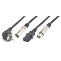 CX10-15 Shuko/XLR M-IEC F/XLR F 15m