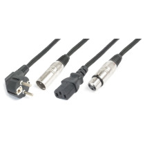 CX10-15 Shuko/XLR M-IEC F/XLR F 15m