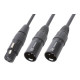 CX140 Cable Splitter XLR F-2 XLR M