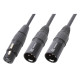 CX140 Cable Splitter XLR F-2 XLR M