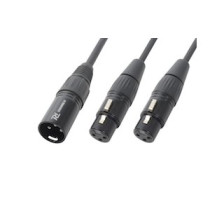CX142 Cable Splitter XLR M-2 XLR F
