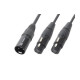 CX142 Cable Splitter XLR M-2 XLR F