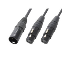 CX142 Cable Splitter XLR M-2 XLR F