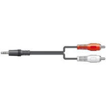CX405-1 Cable 3.5St.-2RCA M 1.5mBlk