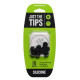 MP SERIES MEDIUM SILICONE BLACK TIPS KIT