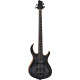 M7 SWAMP ASH-4 FRETLESS (2ND GEN) TBK TRANS BLACK
