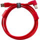 U95004RD - ULTIMATE AUDIO CABLE USB 2.0 A-B RED ANGLED 1M