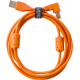 U95006OR - ULTIMATE AUDIO CABLE USB 2.0 A-B ORANGE ANGLED 3M