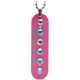 NECKLACE BOBBIN METAL RED