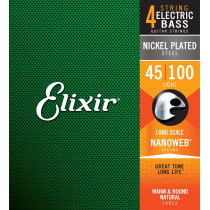 14052 ELECTRIC BASS NICKEL PLATED STEEL NANOWEB