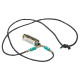 MINI HARP NECKLACE LIGHT BLUE