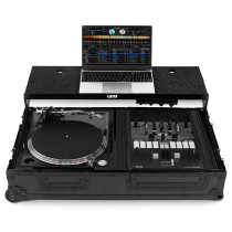U91100BL - ULTIMATE FLIGHT CASE SINGLE TURNTABLE BATTLE/PLX-CRSS12+10"/12" MIXER PLUS