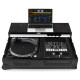 U91100BL - ULTIMATE FLIGHT CASE SINGLE TURNTABLE BATTLE/PLX-CRSS12+10"/12" MIXER PLUS