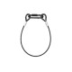 SAF35 Safety Cable 35cmx3mm 30kg BLK