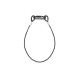 SAF75 Safety Cable 75cmx3mm 30kg BLK