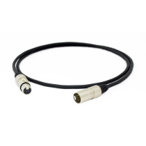 Cavo professionale DMX per segnale DMX512 con connessioni. Lunghezza 15 m. Colore disponibile: Nero.Altre lunghezze disponibili: