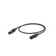 Cavo professionale esoterico bilanciato con connessioni presa volante XLR 3P Neutrik - spina volante XLR 3P Neutrik con contatti