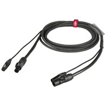 Cavo professionale Combinato DMX + alimentazione per il collegamento di apparati lighting. Lunghezza: 3 metri. Colore disponibil