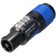 Presa volante NEUTRIK powerCON di potenza 16A, blue, power-in system,3 poli. Manicotto con ingresso per cavi Ø 6 - 12 mm.