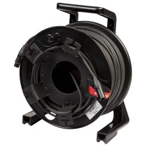 PROEL professional cable drum, equipped with DMXD434 cable - 4 x 0,34 mm² - assembled with NC5FXXBAG cablemount + NC5MXXBAG cabl