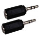 Coppia Spina Jack 3,5mm st/presa 2,8mm stereo