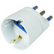 Adattatore elettrico Schuko-16A