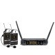 Doppio radiomicrofono UHF con archetto