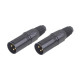 Coppia connettori XLR M